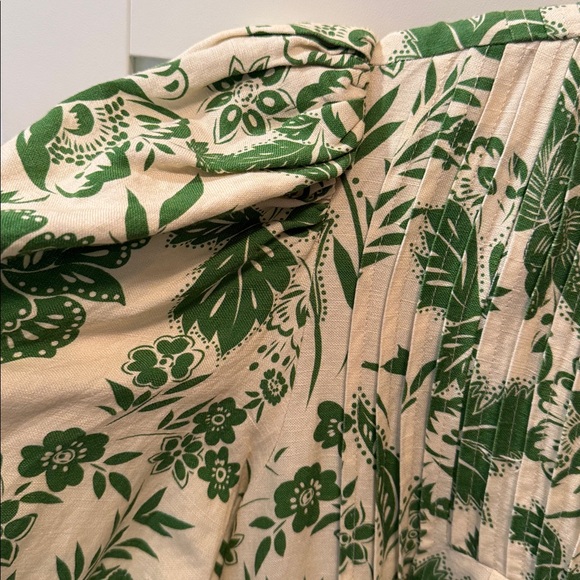 Hunter Bell Green and Cream Floral Dress - Picture 5 of 7